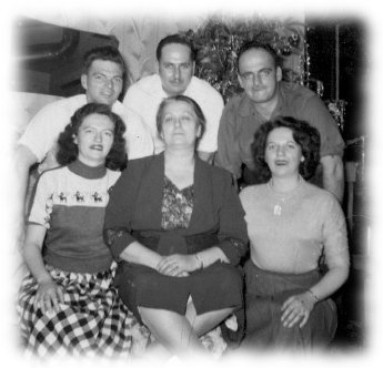 Alice (Latham) Newbury with her 5 grown-up children